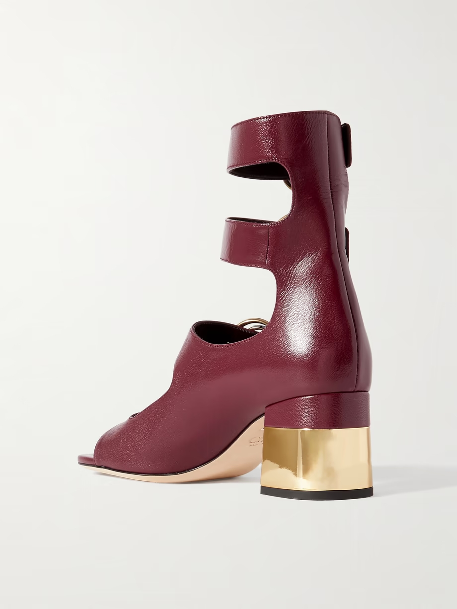 Alizè buckle-embellished leather sandals Alizè buckle-embellished leather sandals
