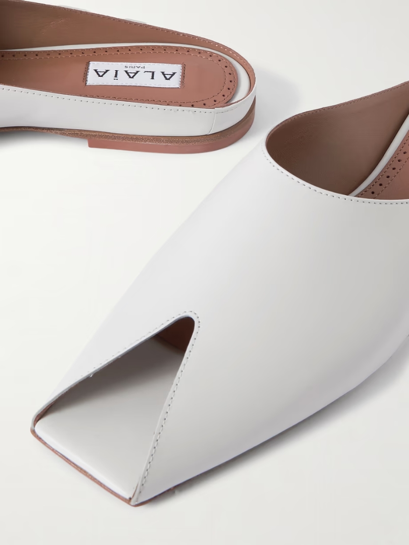 Leather mules Leather mules