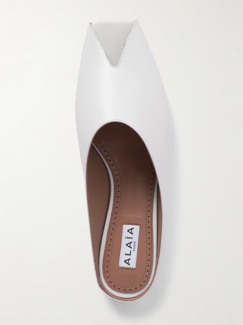 Leather mules Leather mules