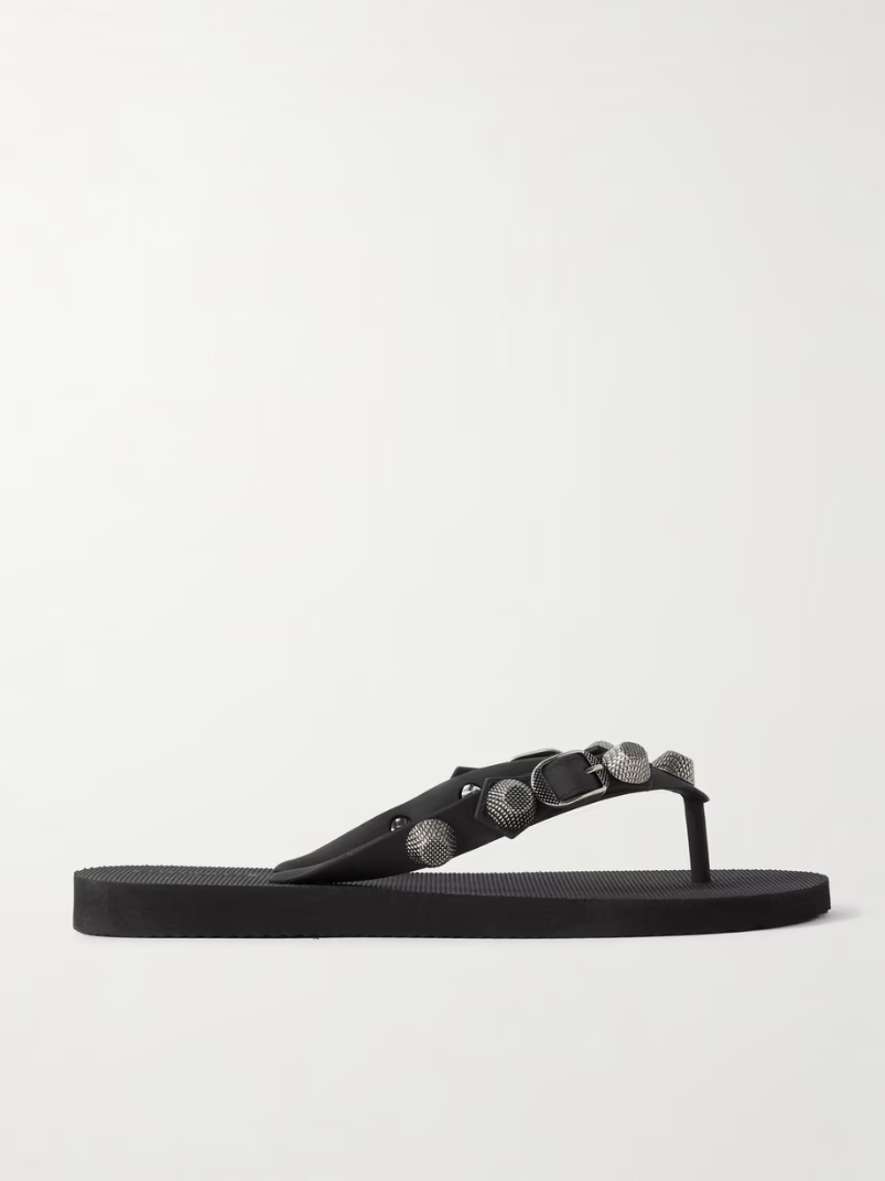 Cagole embellished rubber flip flops Cagole embellished rubber flip flops
