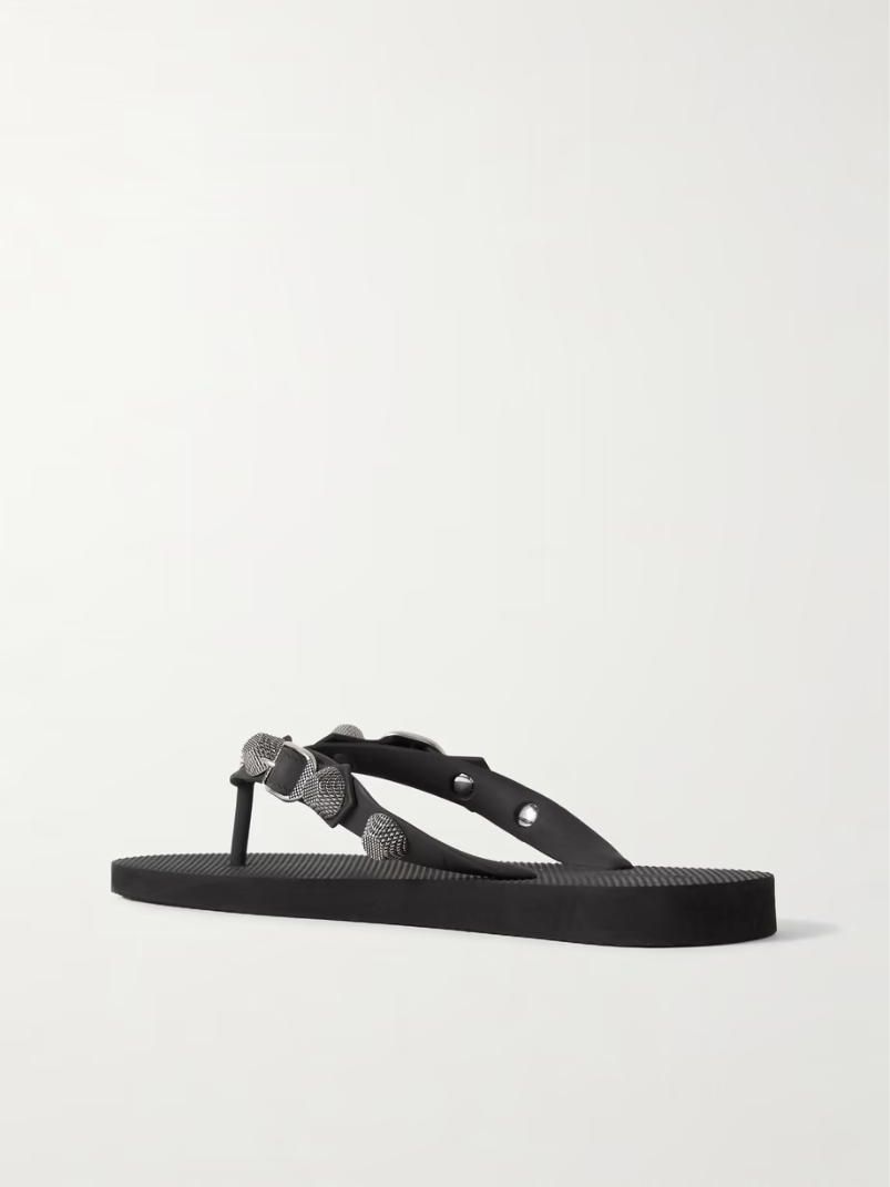 Cagole embellished rubber flip flops Cagole embellished rubber flip flops