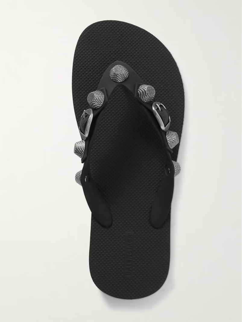 Cagole embellished rubber flip flops Cagole embellished rubber flip flops