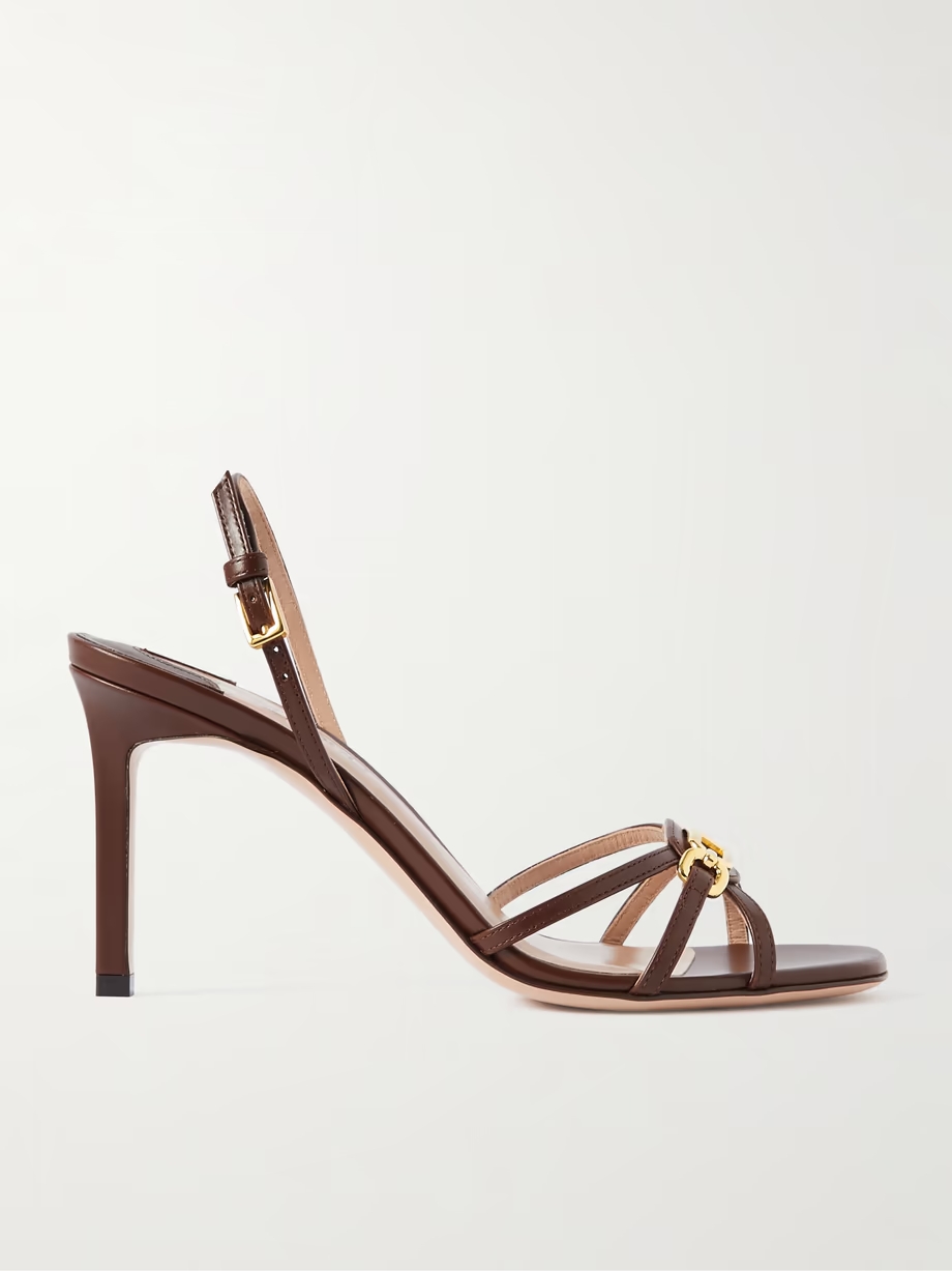 Whitney embellished leather sandals Whitney embellished leather sandals