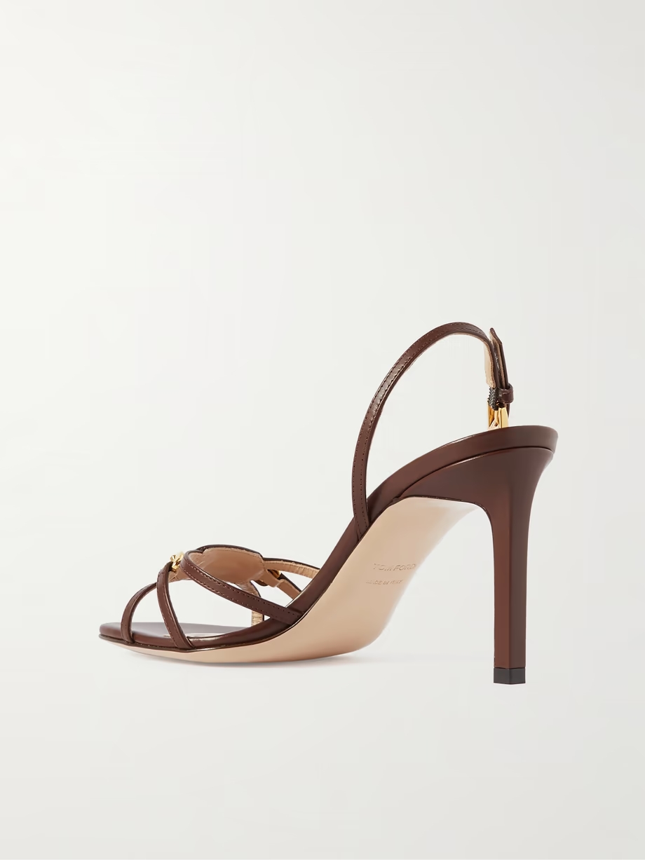 Whitney embellished leather sandals Whitney embellished leather sandals