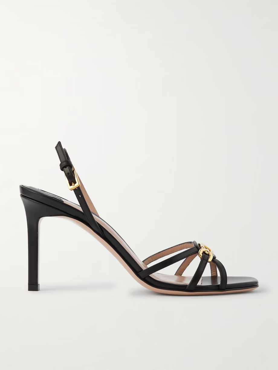 Whitney embellished leather sandals Whitney embellished leather sandals