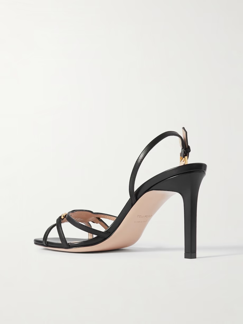 Whitney embellished leather sandals Whitney embellished leather sandals