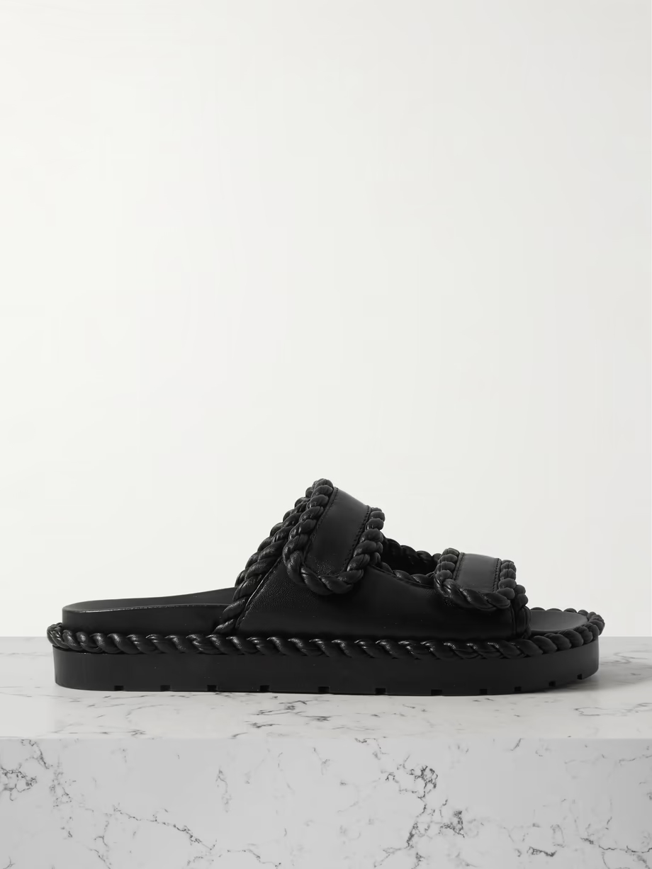Jack braided leather slides Jack braided leather slides