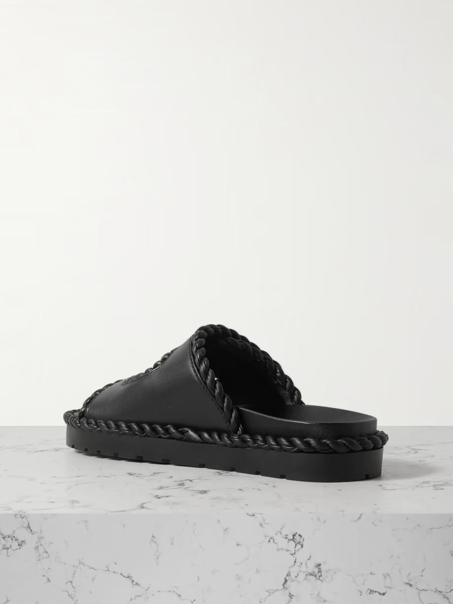 Jack braided leather slides Jack braided leather slides
