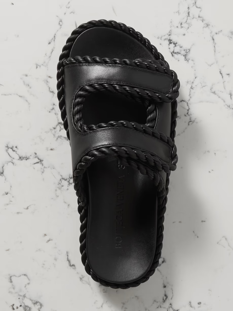 Jack braided leather slides Jack braided leather slides