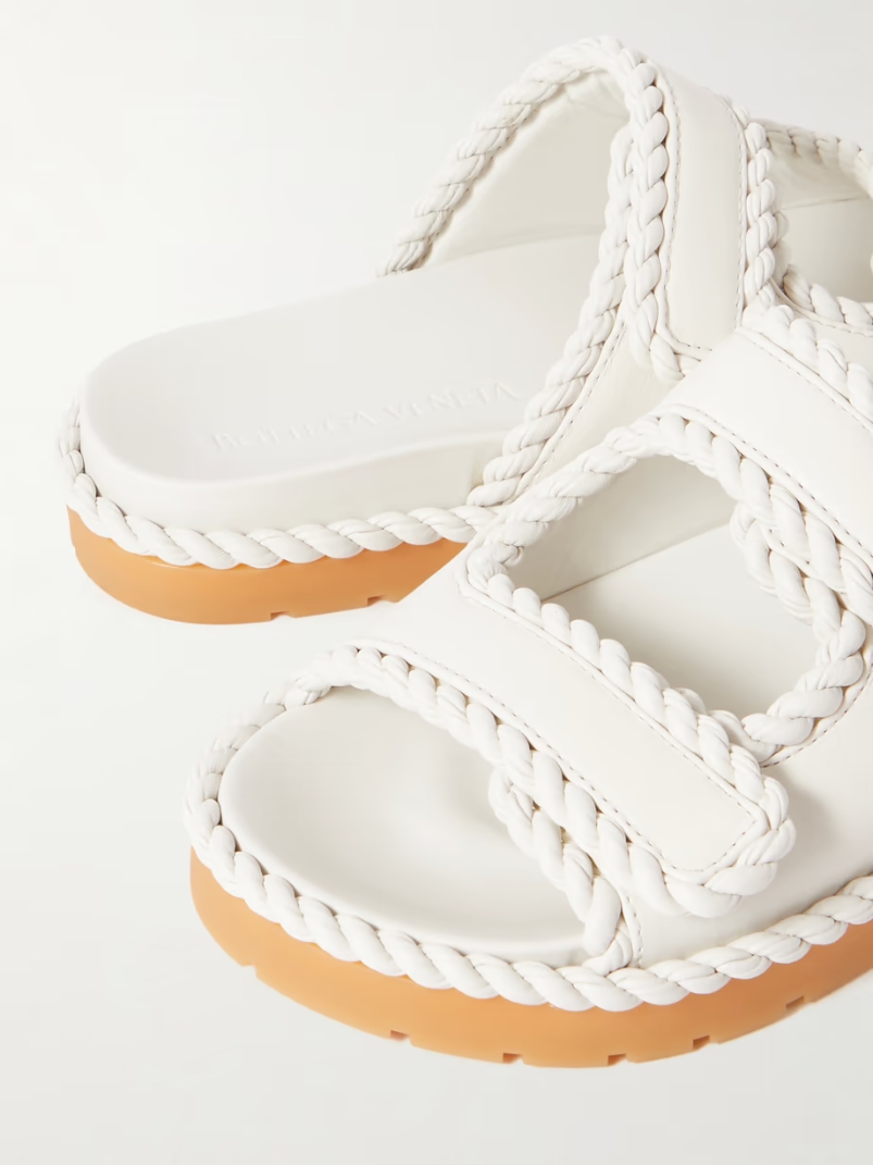 Jack braided leather slides Jack braided leather slides