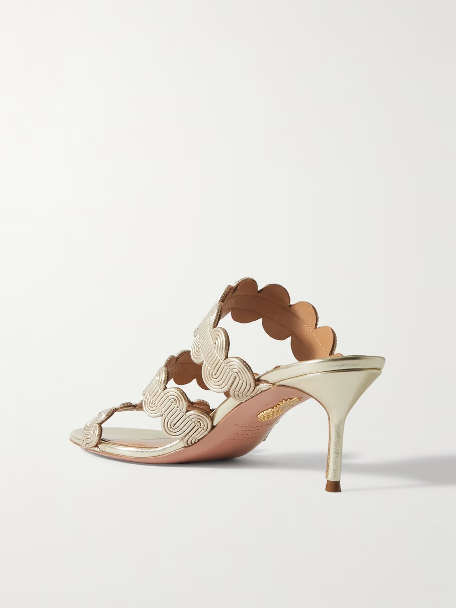 Wavy 65 metallic leather mules Wavy 65 metallic leather mules