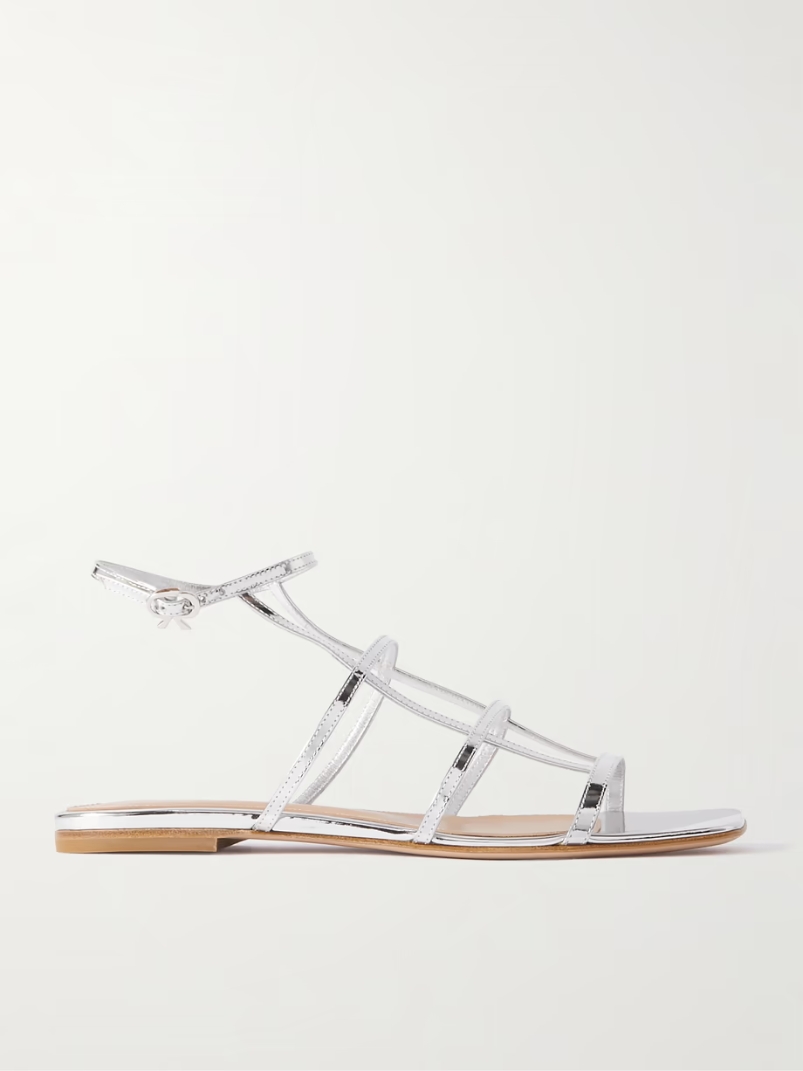 Metallic leather sandals Metallic leather sandals