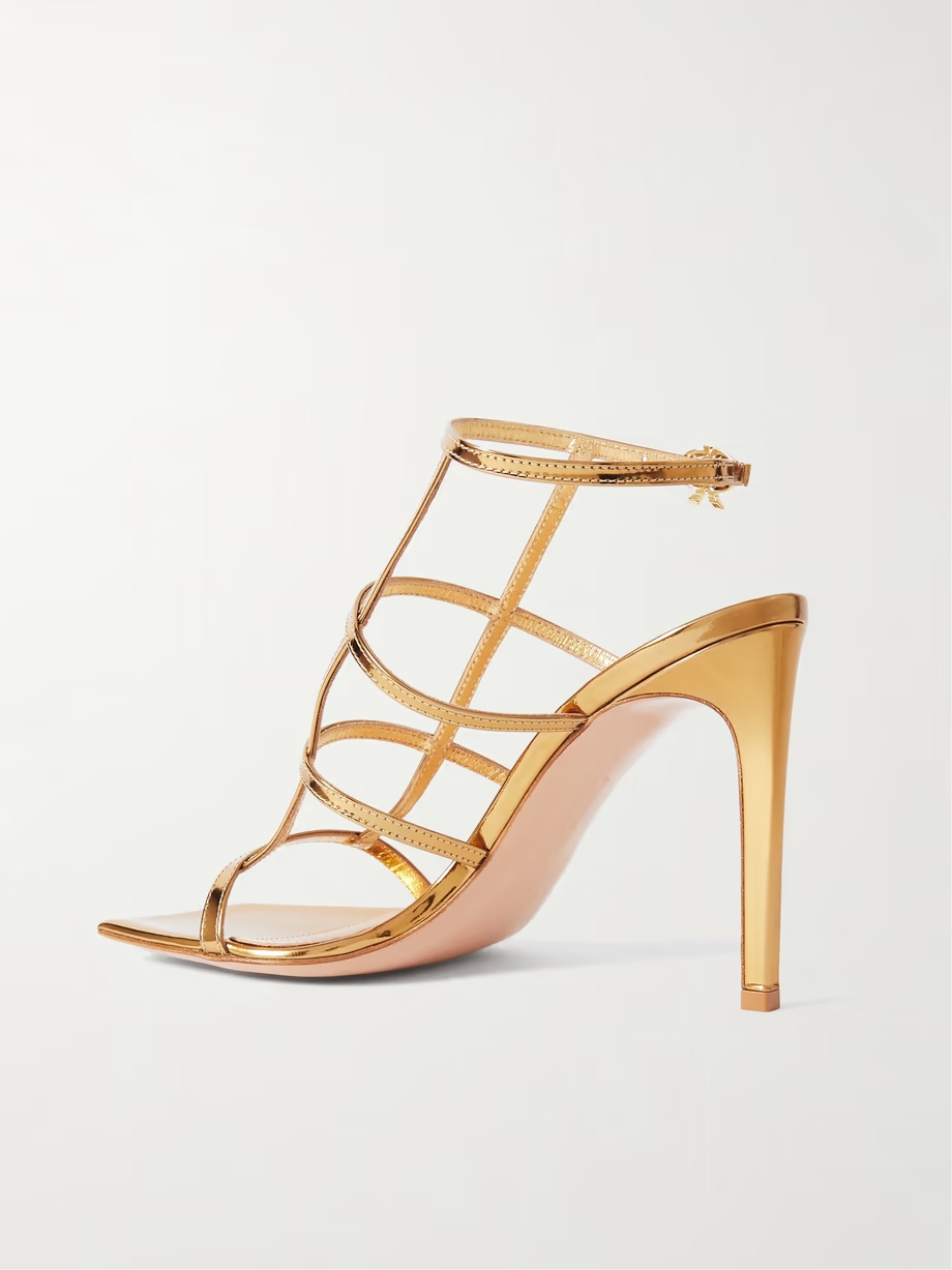 95 metallic leather sandals 95 metallic leather sandals