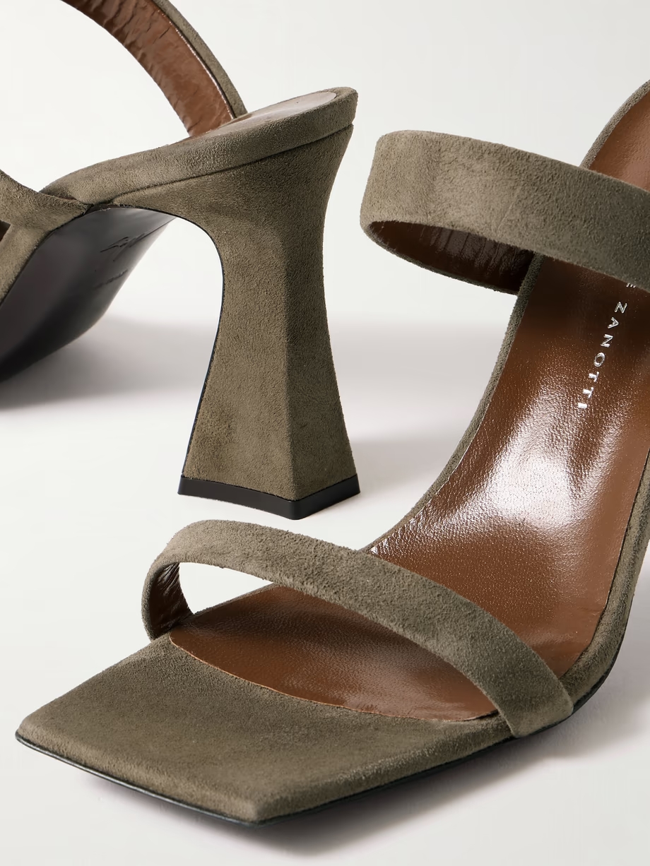 Vanilla suede mules Vanilla suede mules