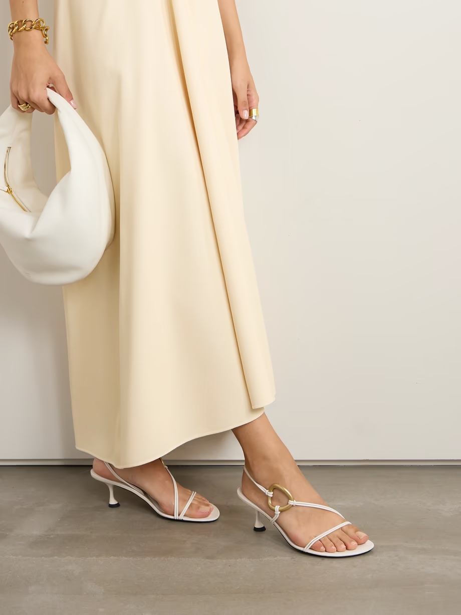 Hoop leather slingback sandals Hoop leather slingback sandals