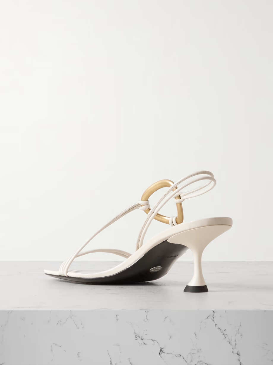 Hoop leather slingback sandals Hoop leather slingback sandals