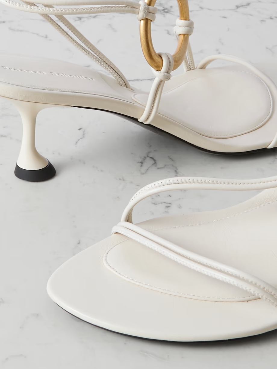 Hoop leather slingback sandals Hoop leather slingback sandals