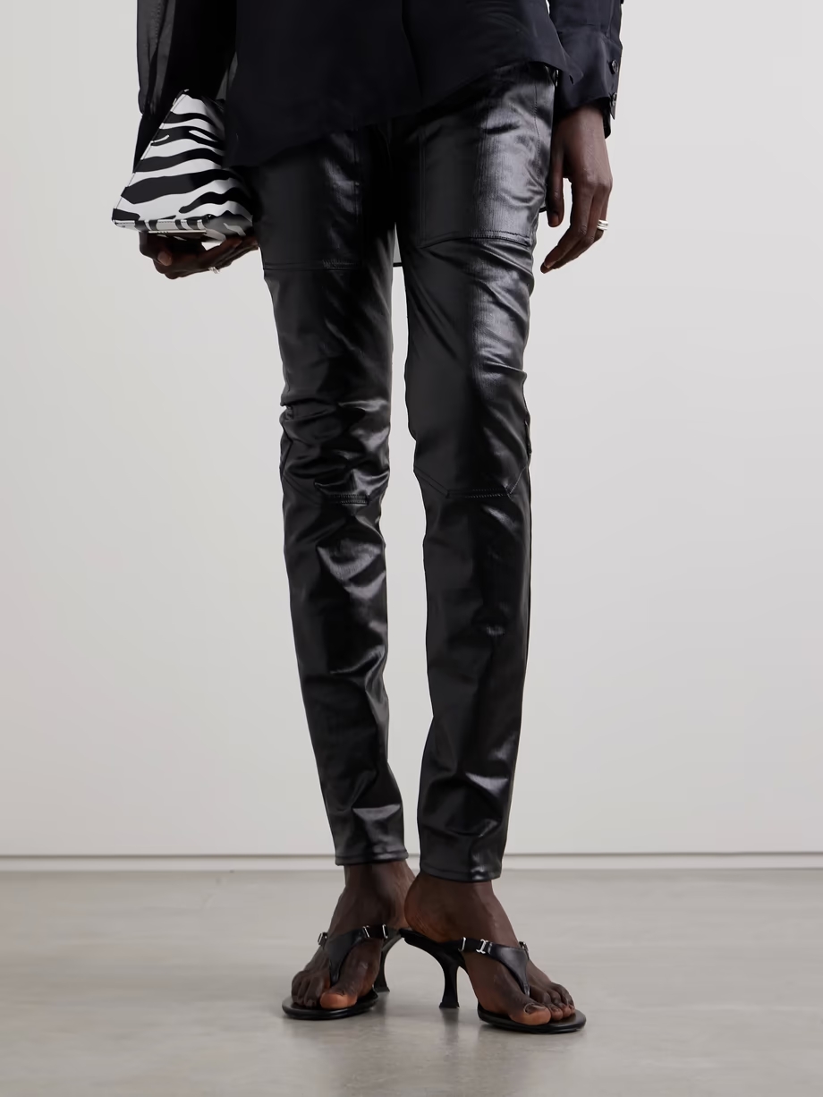 Bes embellished grosgrain-trimmed leather mules Bes embellished grosgrain-trimmed leather mules