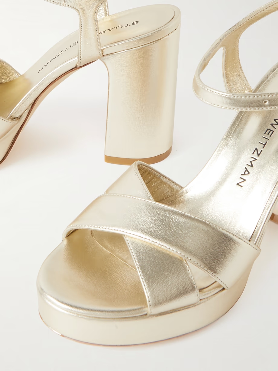 Dayna metallic leather platform sandals Dayna metallic leather platform sandals