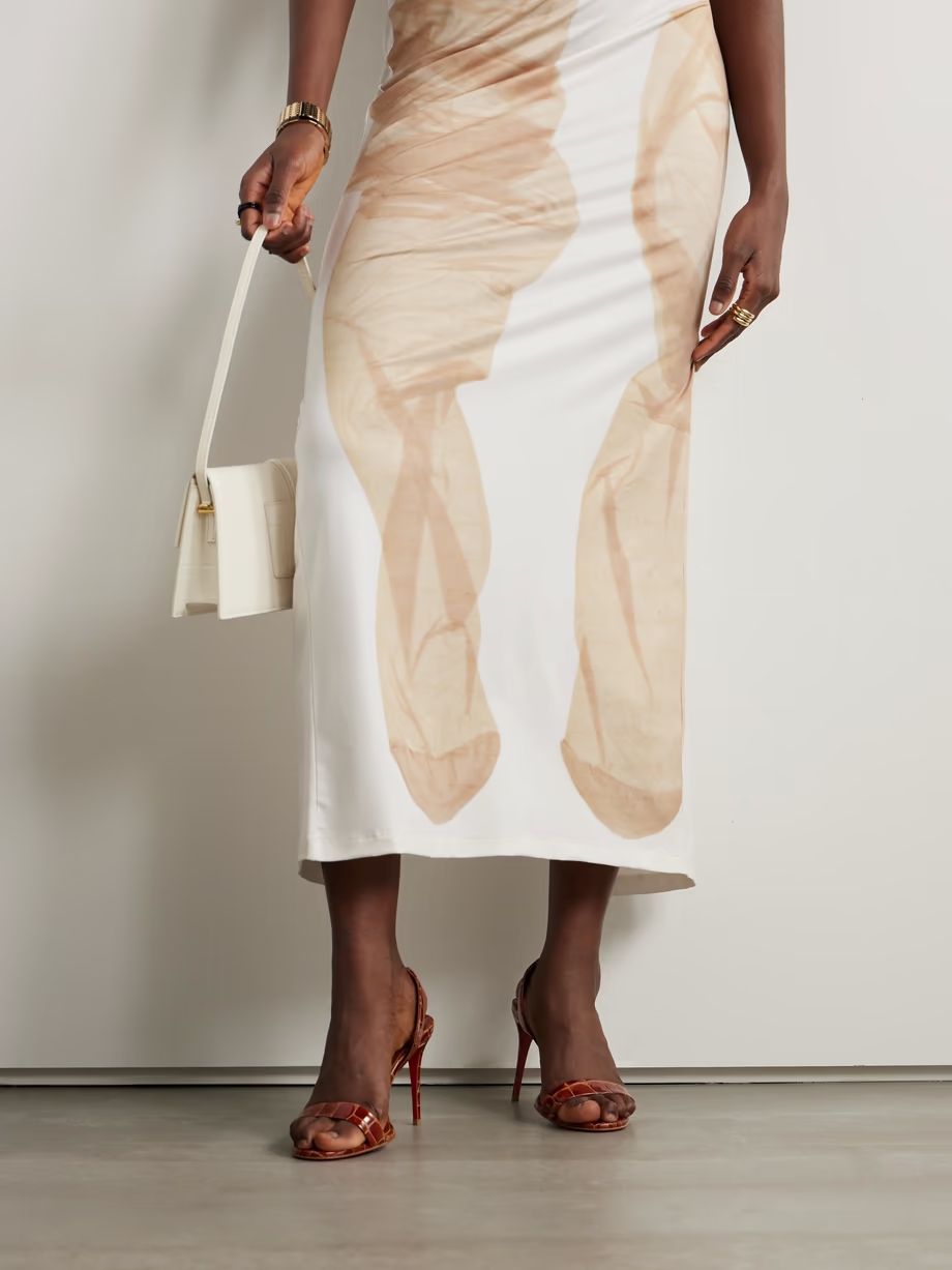 O Marylin 85 croc-effect patent-leather slingback sandals O Marylin 85 croc-effect patent-leather slingback sandals