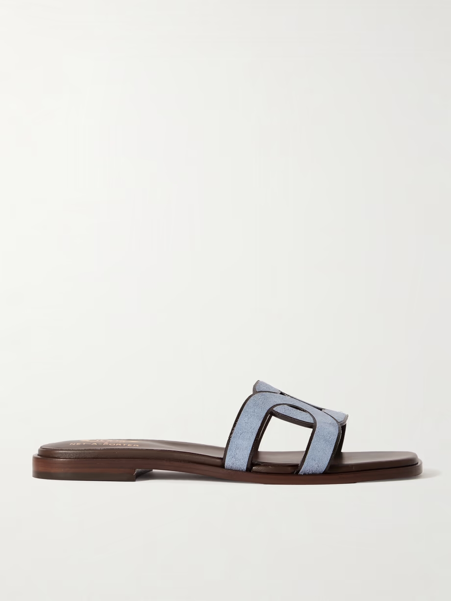 Suede slides Suede slides