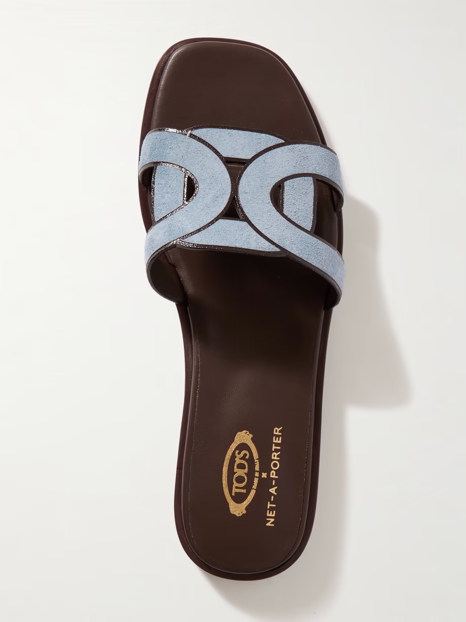 Suede slides Suede slides