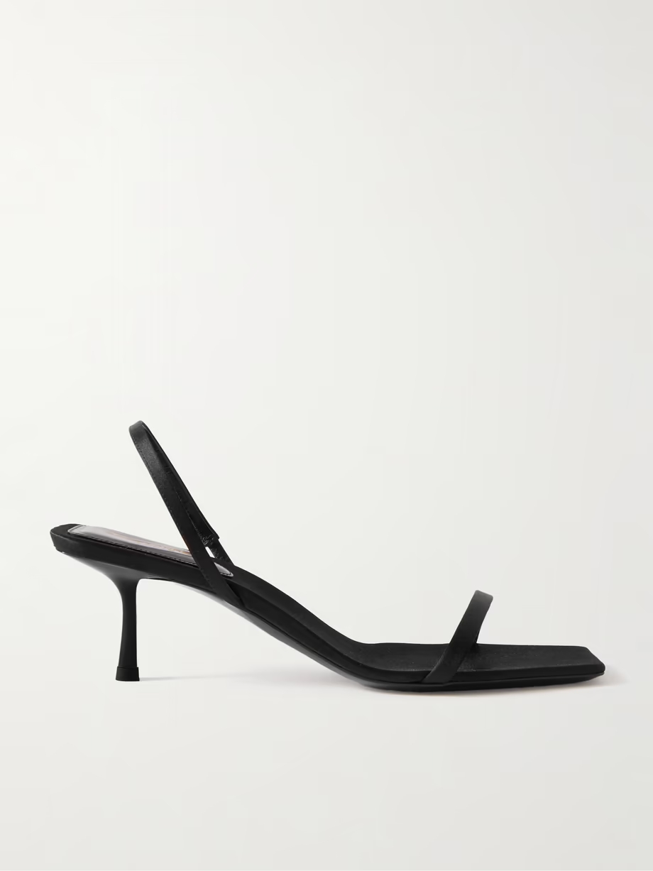 Jaspe satin slingback sandals Jaspe satin slingback sandals