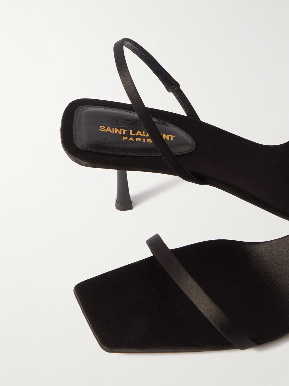 Jaspe satin slingback sandals Jaspe satin slingback sandals