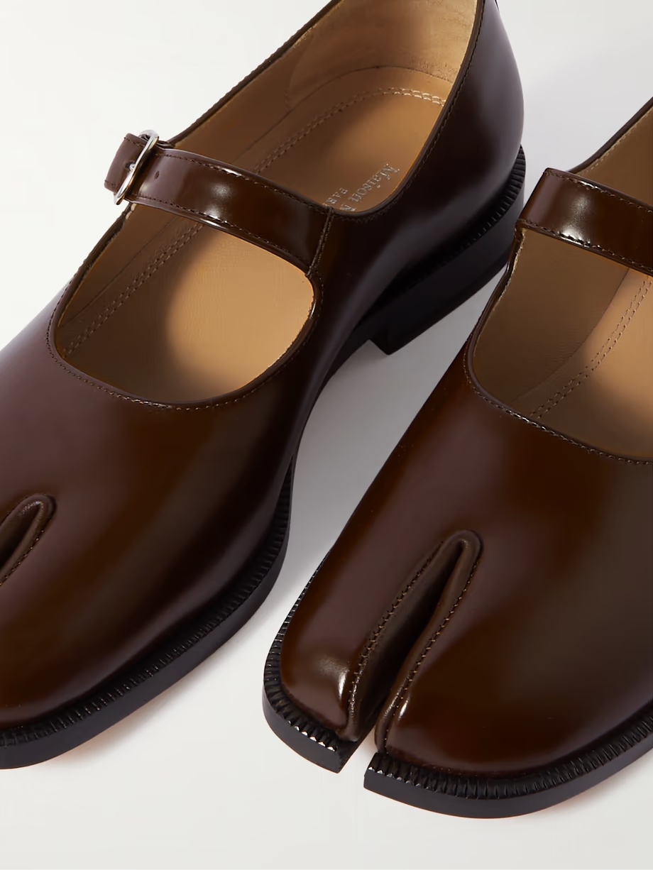 Tabi split-toe leather Mary Jane flats Tabi split-toe leather Mary Jane flats