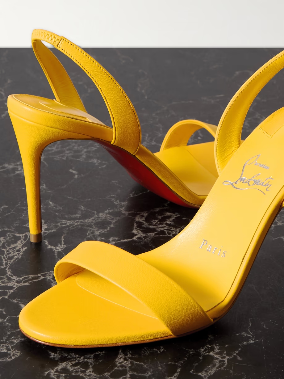 O Marylin 85 leather slingback sandals O Marylin 85 leather slingback sandals