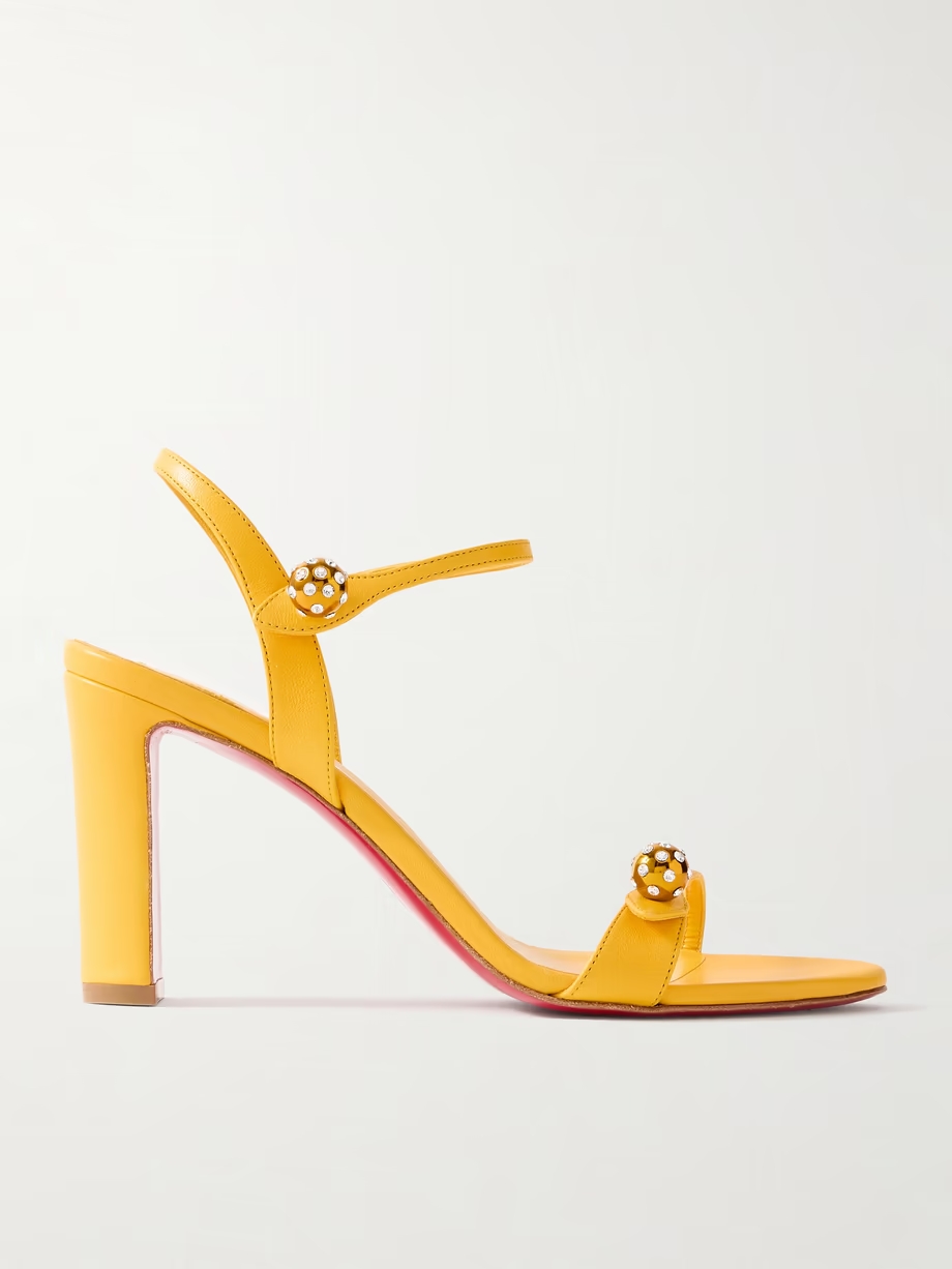 Atmospheria 85 embellished leather sandals Atmospheria 85 embellished leather sandals