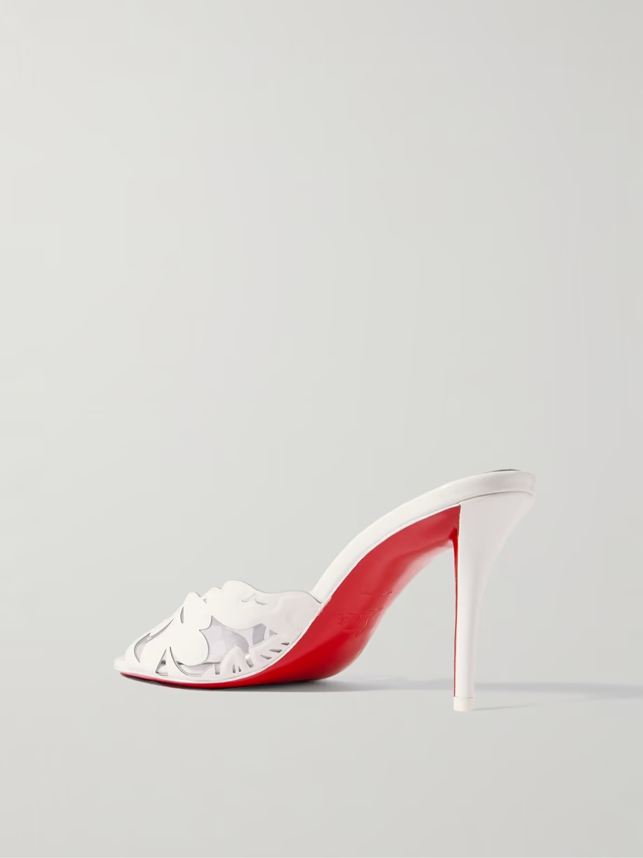 Apostropha Petunia 80 patent-leather and PVC mules Apostropha Petunia 80 patent-leather and PVC mules