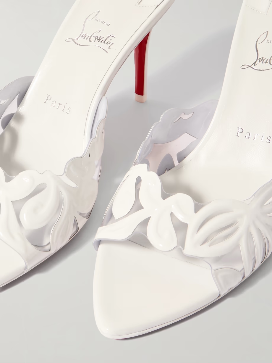 Apostropha Petunia 80 patent-leather and PVC mules Apostropha Petunia 80 patent-leather and PVC mules