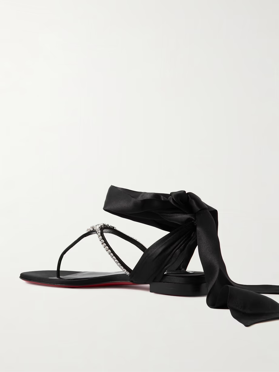 Just Queenie embellished satin sandals Just Queenie embellished satin sandals