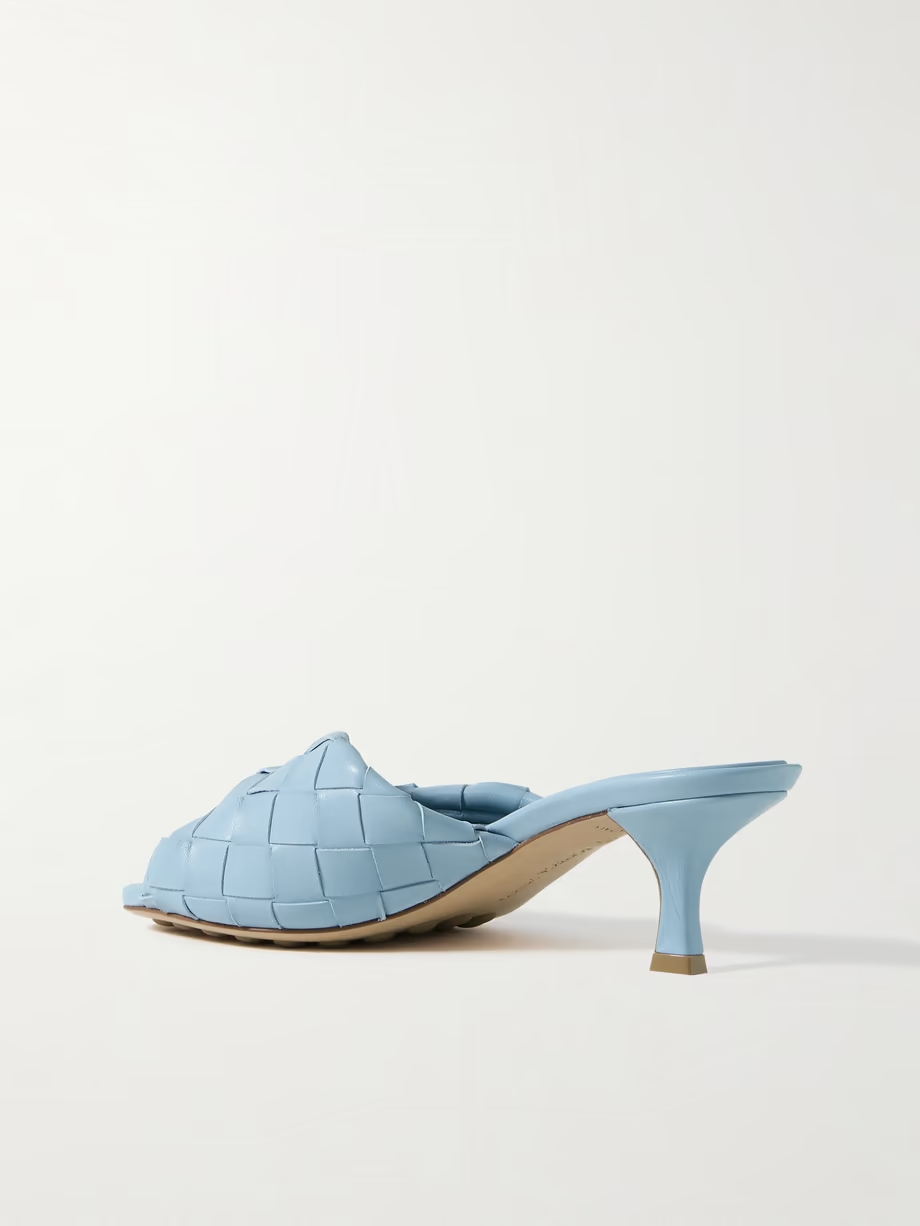Blink twisted intrecciato leather mules Blink twisted intrecciato leather mules