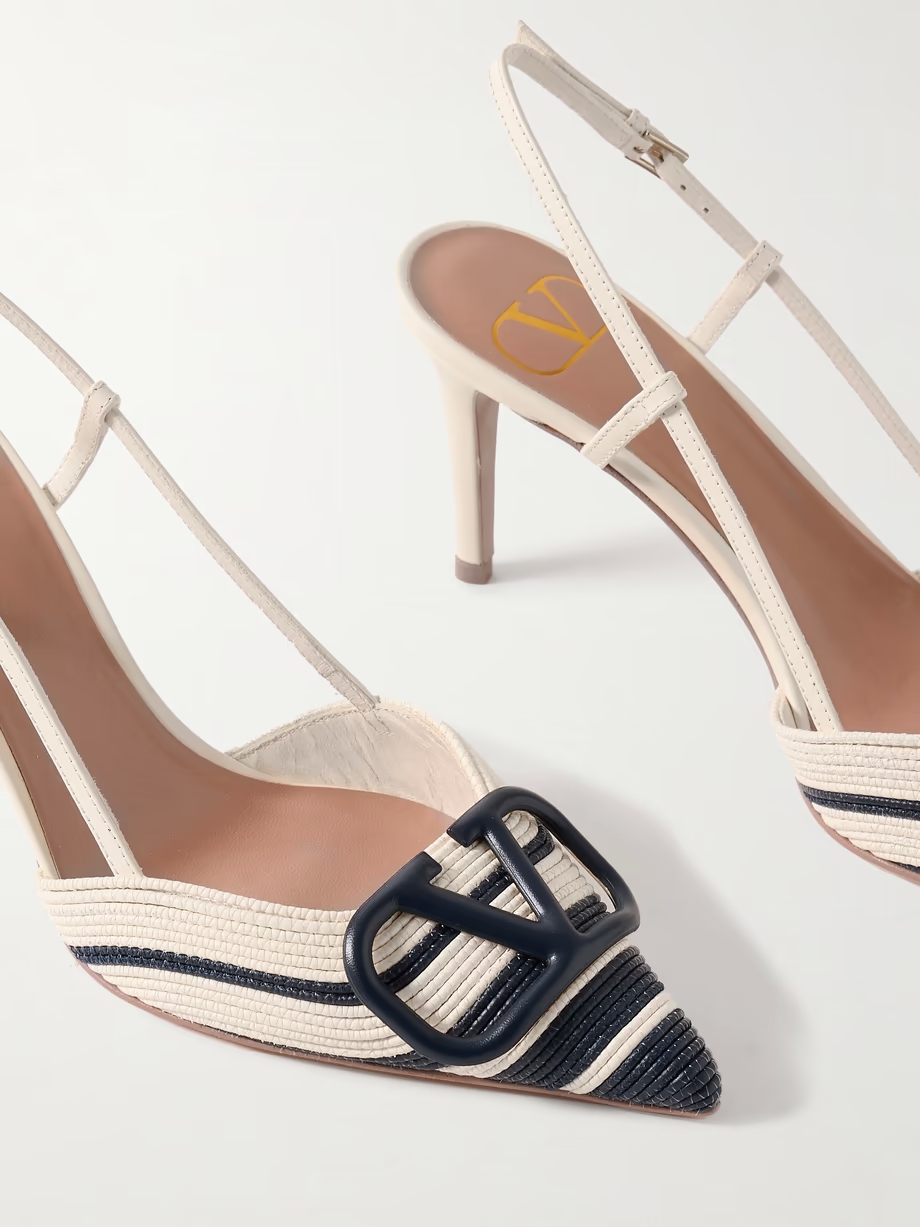 Cornely 80 leather slingback pumps Cornely 80 leather slingback pumps