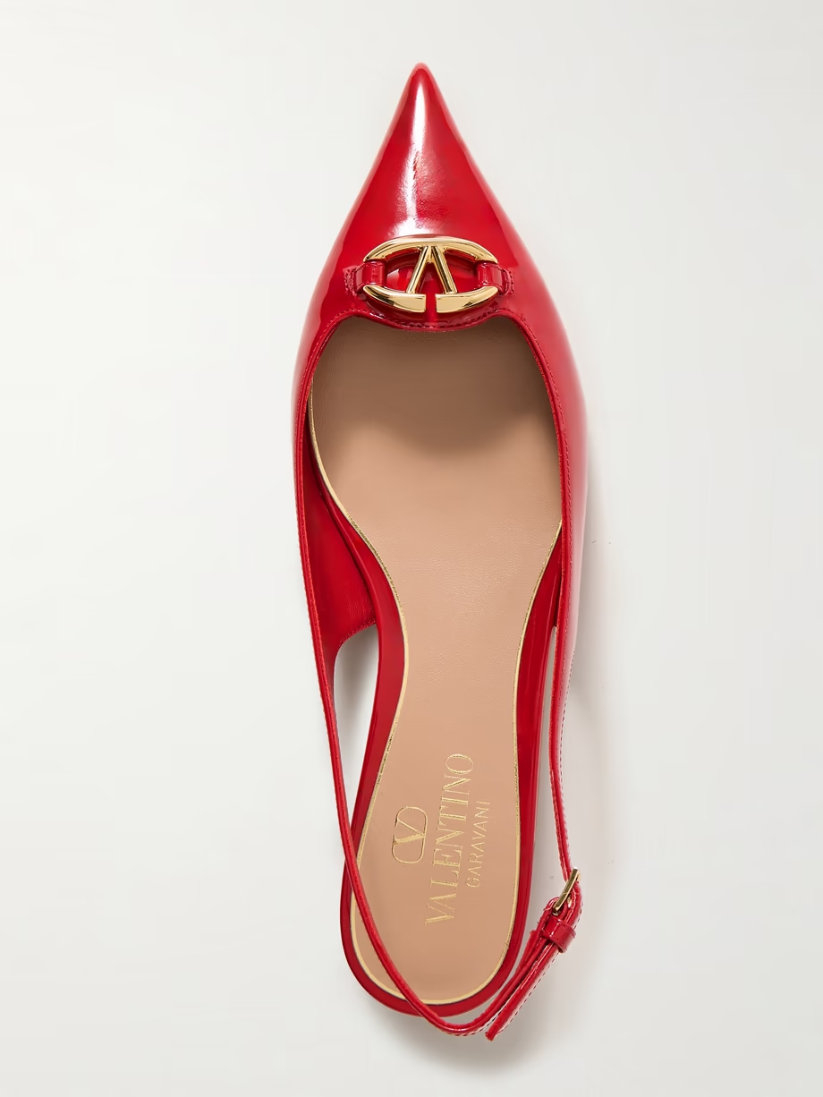 VLOGO Bold 20 embellished patent-leather pumps VLOGO Bold 20 embellished patent-leather pumps
