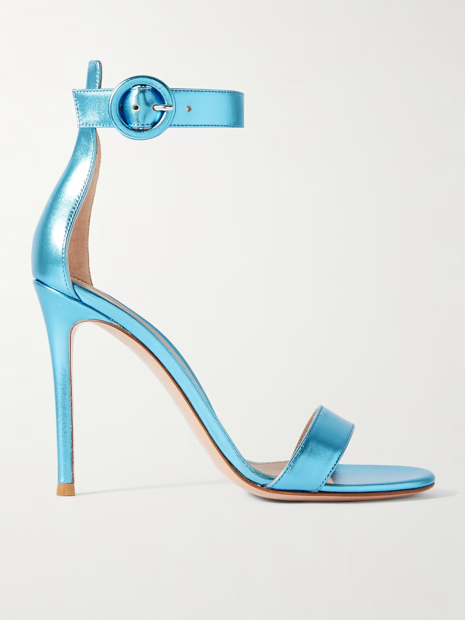 Portofino 105 metallic leather sandals Portofino 105 metallic leather sandals