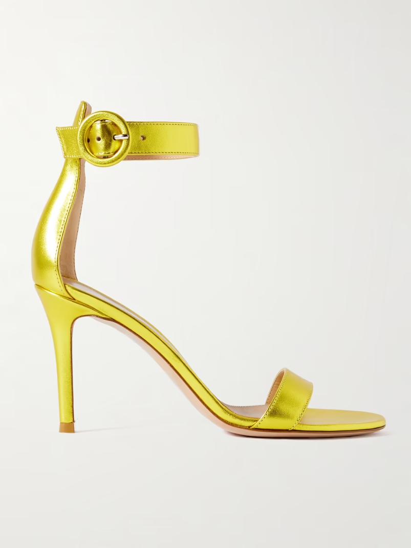 Portofino 85 metallic leather sandals Portofino 85 metallic leather sandals