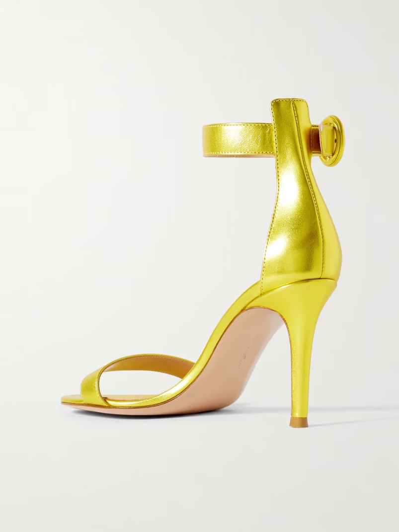 Portofino 85 metallic leather sandals Portofino 85 metallic leather sandals