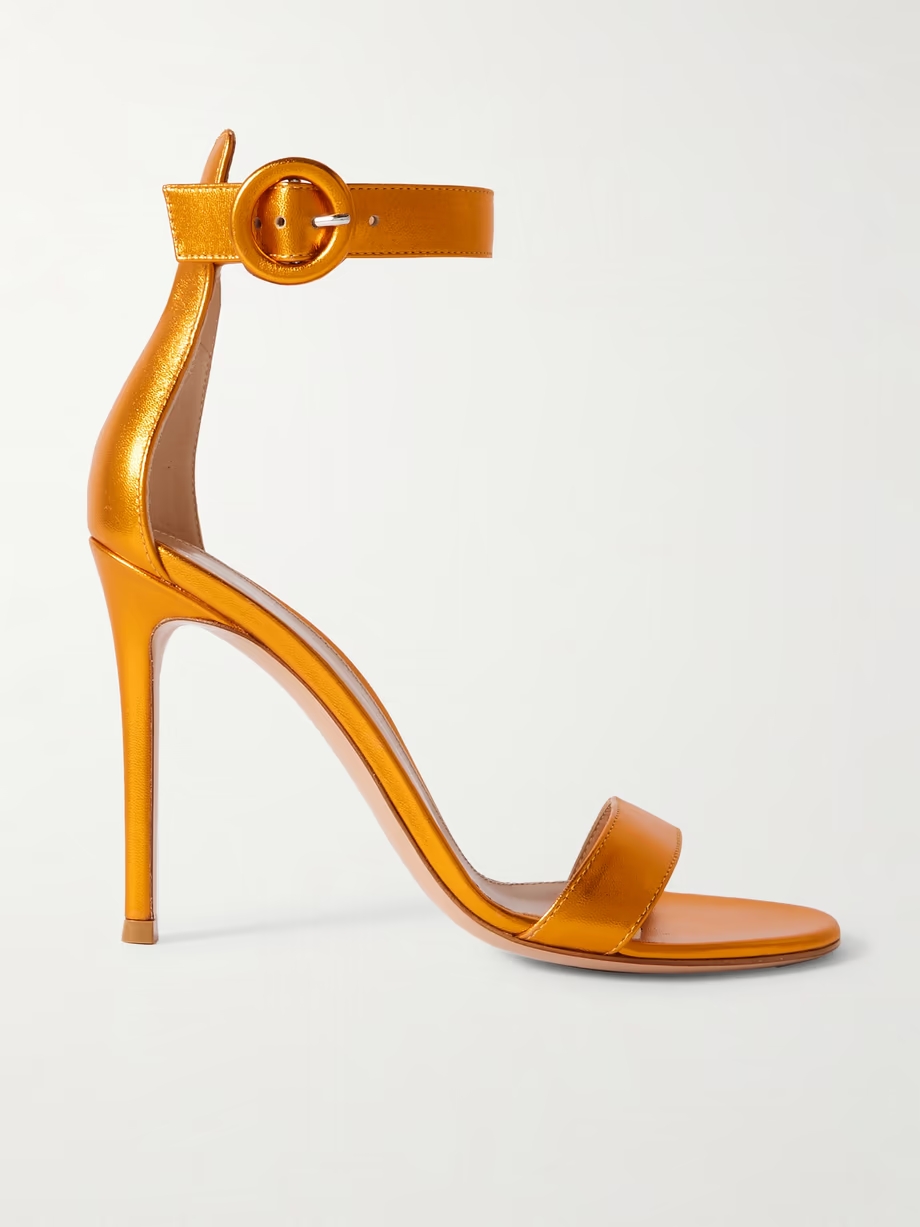 Portofino 105 metallic leather sandals Portofino 105 metallic leather sandals