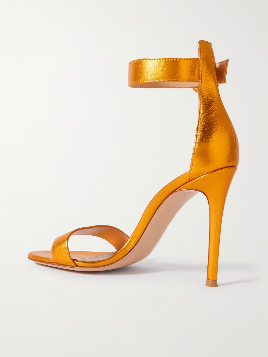 Portofino 105 metallic leather sandals Portofino 105 metallic leather sandals