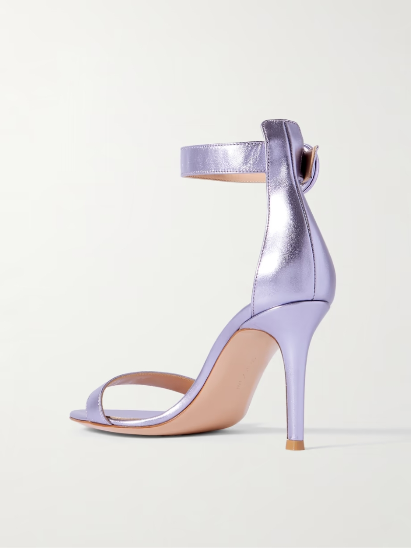 Portofino 85 metallic leather sandals Portofino 85 metallic leather sandals