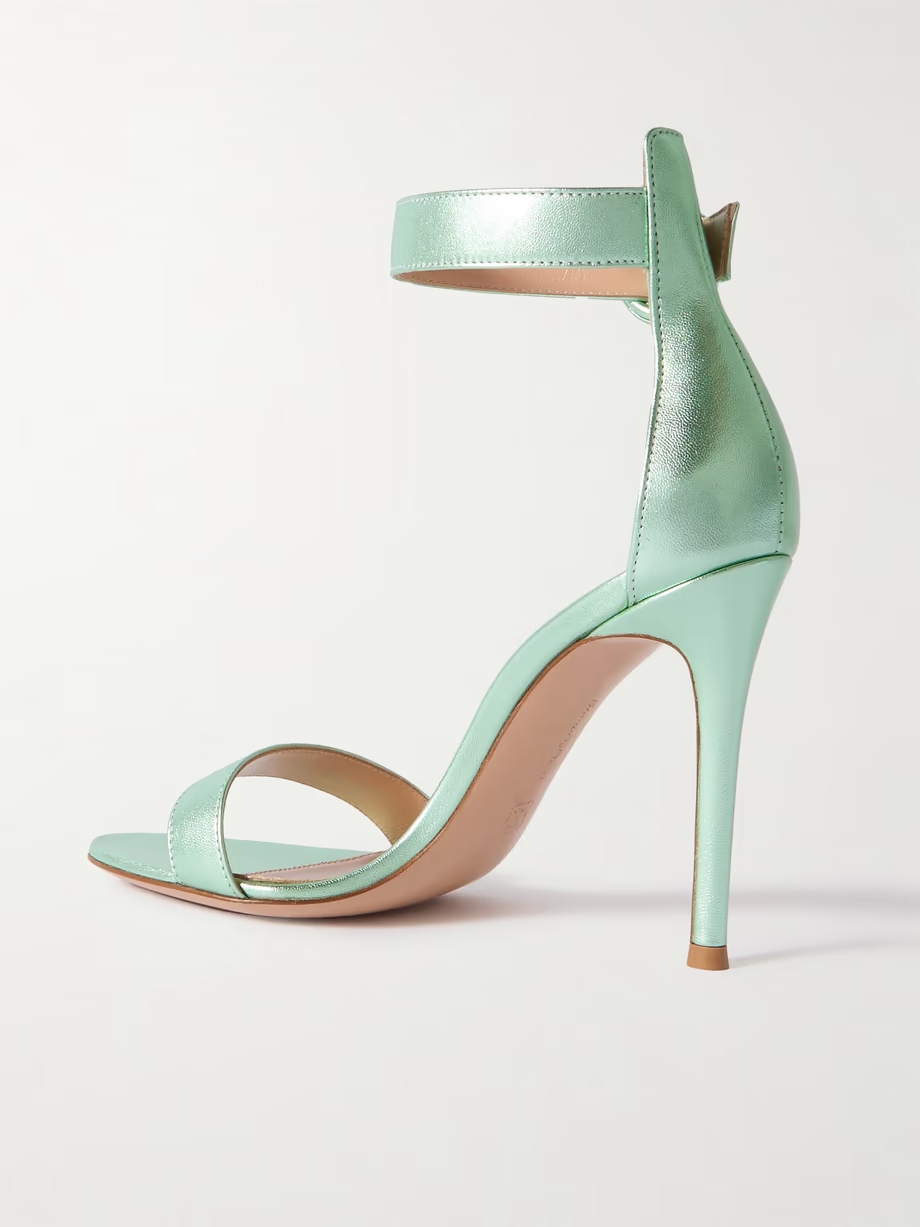 Portofino 105 metallic leather sandals Portofino 105 metallic leather sandals
