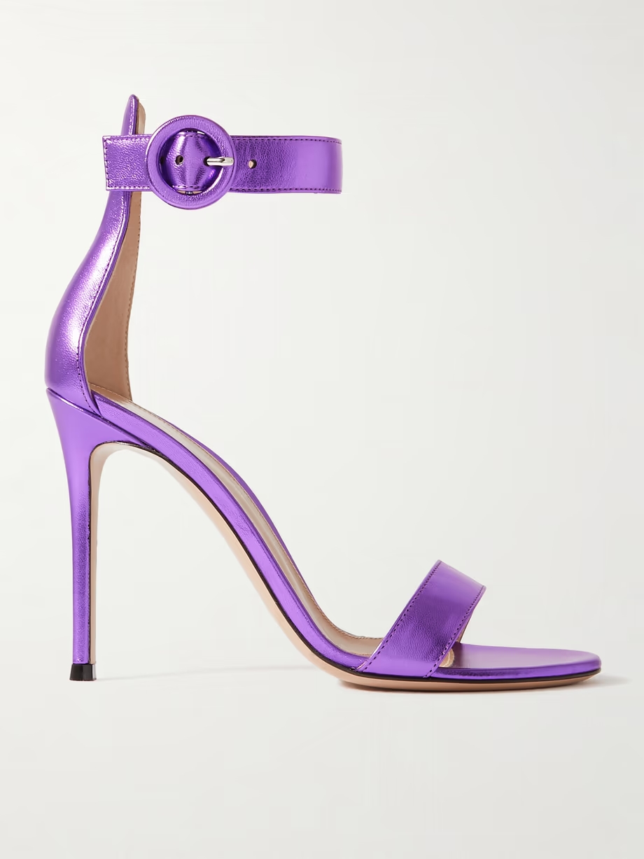 Portofino 105 metallic leather sandals Portofino 105 metallic leather sandals