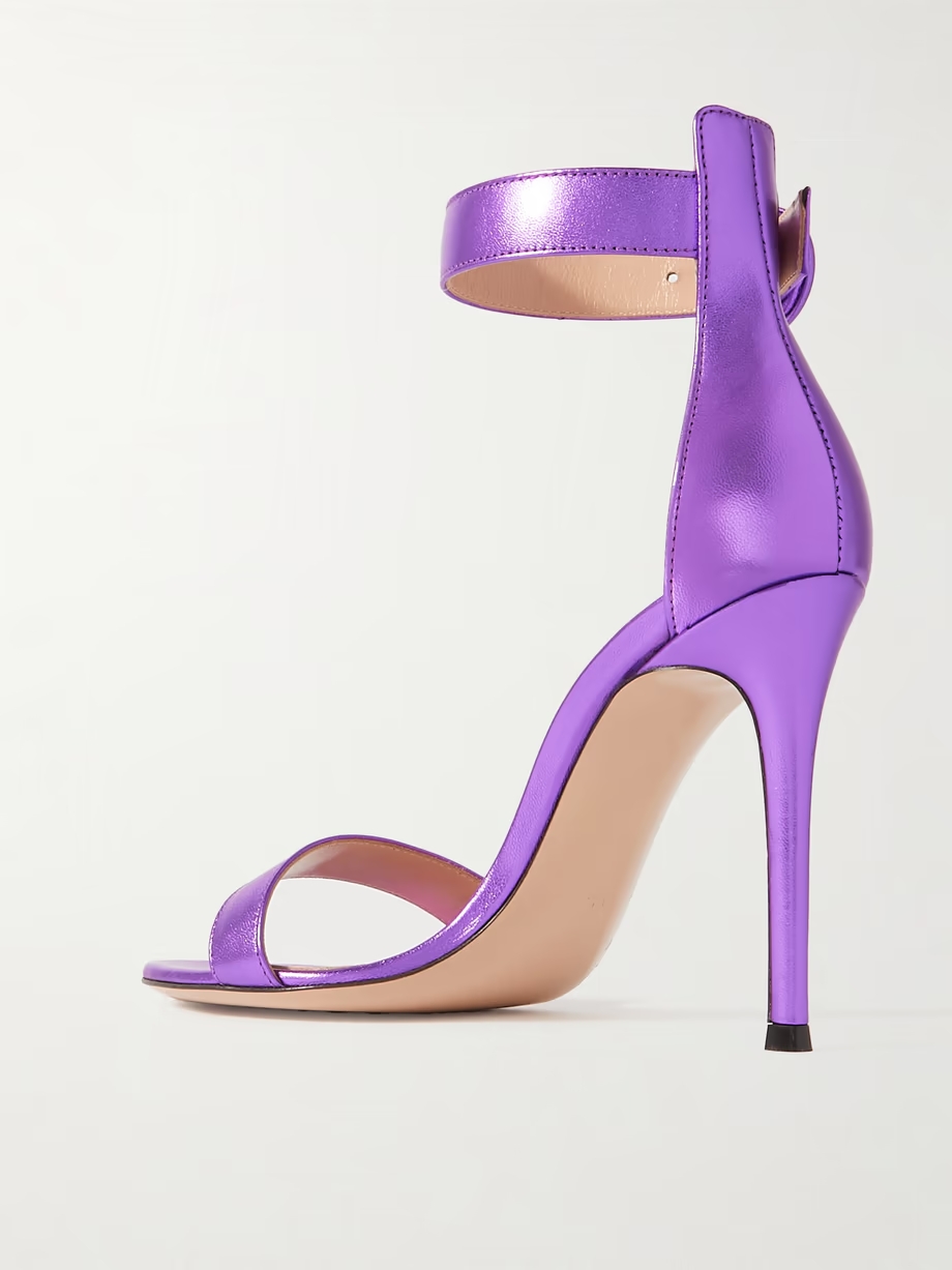 Portofino 105 metallic leather sandals Portofino 105 metallic leather sandals