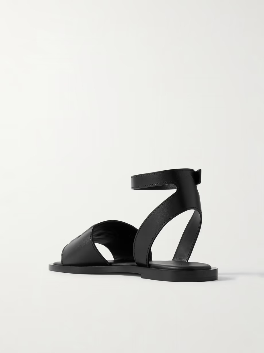 4G Liquid logo-embossed leather sandals 4G Liquid logo-embossed leather sandals