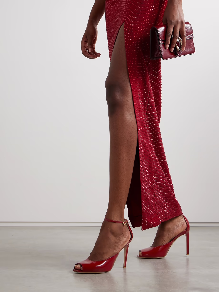 Nuit 95 glossed-leather pumps Nuit 95 glossed-leather pumps
