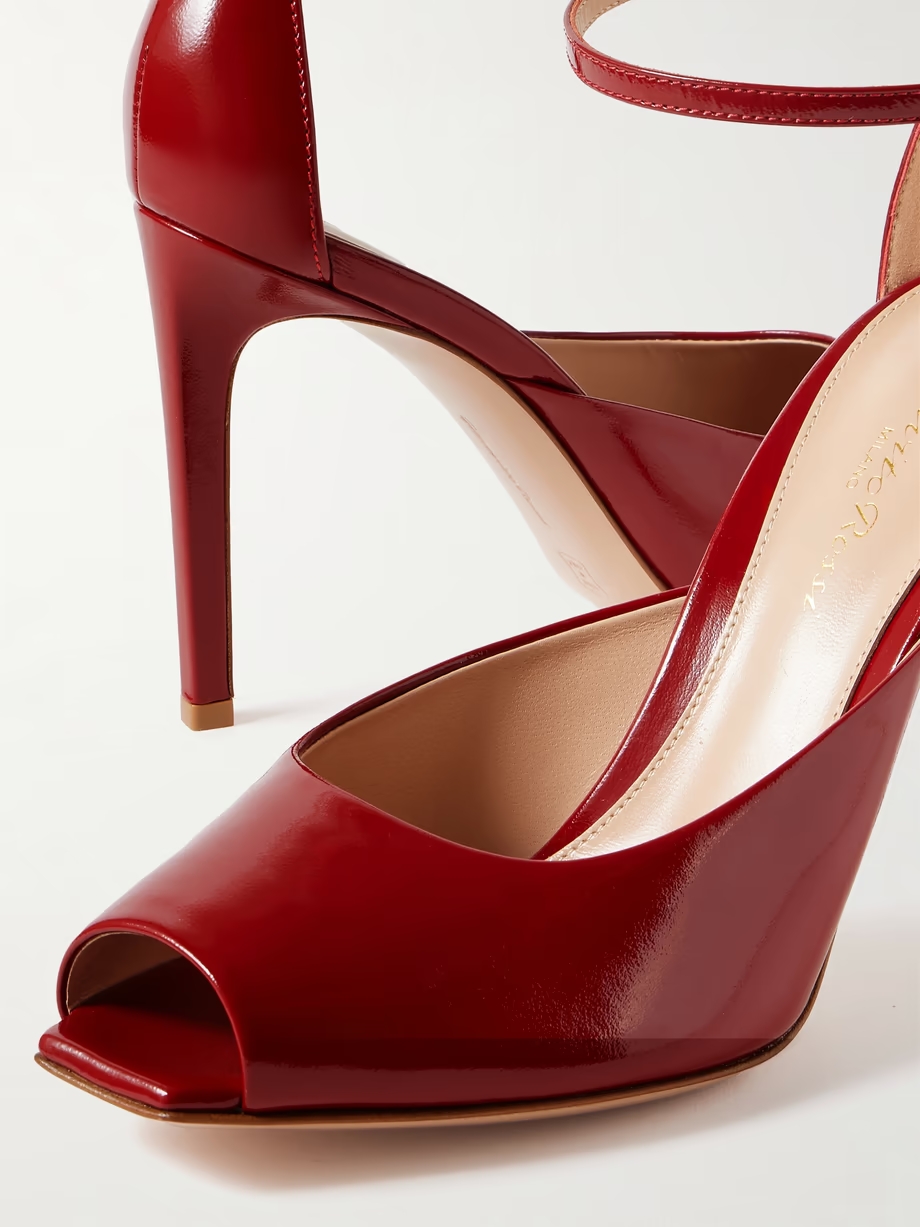 Nuit 95 glossed-leather pumps Nuit 95 glossed-leather pumps