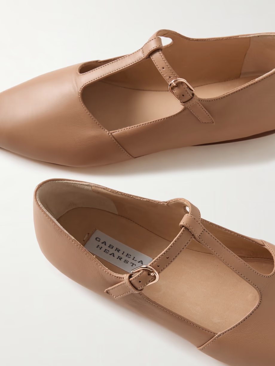 Lola Ballerina leather Mary Jane point-toe flats Lola Ballerina leather Mary Jane point-toe flats